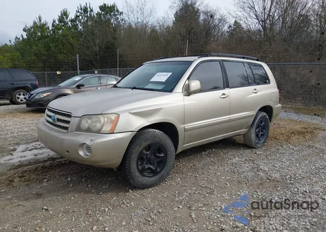 2002 Toyota Highlander z USA, uszkodzony, nr VIN JTEGD21A120023999
